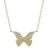 0.15CT DIAMOND BUTTERFLY NECKLACE
