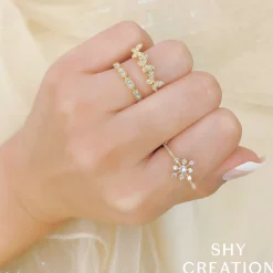 0.15CT DIAMOND BUTTERFLY RING