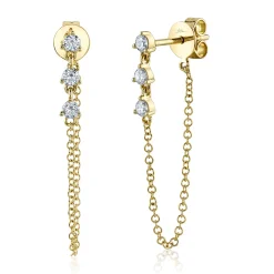 0.29CT DIAMOND CHAIN EARRING