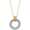 0.18CT DIAMOND CIRCLE NECKLACE