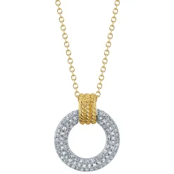 0.18CT DIAMOND CIRCLE NECKLACE