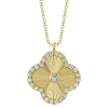 0.22CT DIAMOND CLOVER NECKLACE