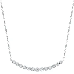0.91CT DIAMOND CROWN SETTING NECKLACE