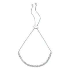 0.31CT DIAMOND CROWN SETTING BOLO BRACELET