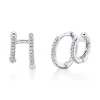 0.12CT DIAMOND DOUBLE HUGGIE EARRING