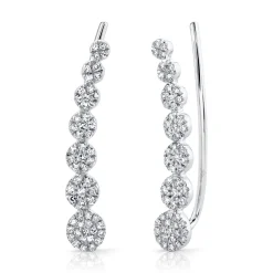 0.25CT DIAMOND EAR CRAWLER EARRING