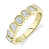 1.05CT DIAMOND EMERALD BAND