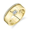 0.39CT DIAMOND EMERALD BAND