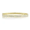 1.80CT DIAMOND EMERALD PAVE BANGLE