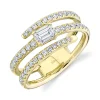 0.88CT DIAMOND EMERALD RING