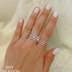 0.88CT DIAMOND EMERALD RING