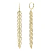 1.43CT DIAMOND FEATHER EARRING