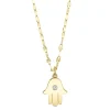 0.03CT DIAMOND HAMSA NECKLACE