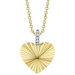 0.01CT DIAMOND HEART NECKLACE