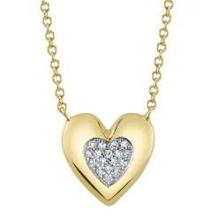 0.04CT DIAMOND HEART NECKLACE