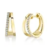 0.28CT DIAMOND HOOP EARRING