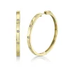 0.19CT DIAMOND HOOP EARRING
