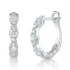 1.00CT DIAMOND HOOP EARRING