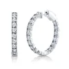 1.06CT DIAMOND HOOP EARRING
