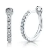 0.26CT DIAMOND HOOP EARRING