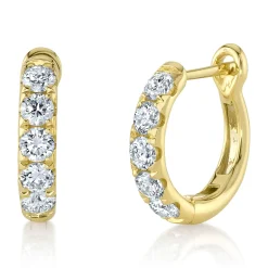 0.81CT DIAMOND HUGGIE EARRING