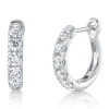 0.81CT DIAMOND HUGGIE EARRING