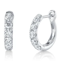 0.81CT DIAMOND HUGGIE EARRING