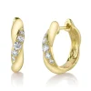 0.23CT DIAMOND HUGGIE EARRING