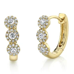 0.37CT DIAMOND HUGGIE EARRING