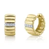 0.09CT DIAMOND HUGGIE EARRING