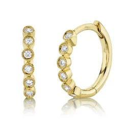 0.11CT DIAMOND HUGGIE EARRING