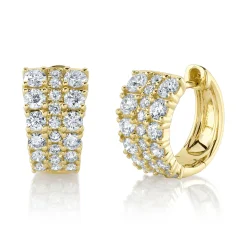 1.13CT DIAMOND HUGGIE EARRING