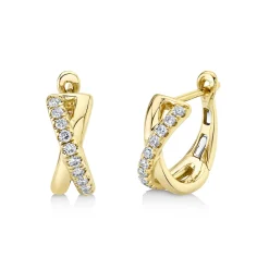0.25CT DIAMOND HUGGIE EARRING