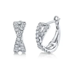 0.40CT DIAMOND HUGGIE EARRING