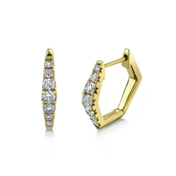 0.49CT DIAMOND HUGGIE EARRING