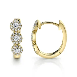 0.37CT DIAMOND HUGGIE EARRING