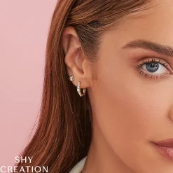 0.49CT DIAMOND HUGGIE EARRING