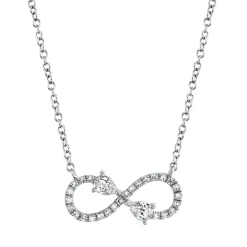 0.22CT DIAMOND INFINITY NECKLACE