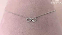 0.22CT DIAMOND INFINITY NECKLACE