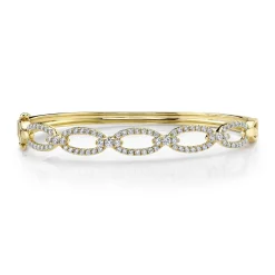 1.19CT DIAMOND LINK BANGLE