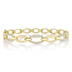 0.54CT DIAMOND LINK BANGLE