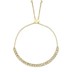 0.36CT DIAMOND LINK BOLO BRACELET