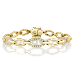 0.74CT DIAMOND LINK BRACELET