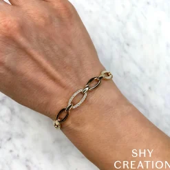 0.74CT DIAMOND LINK BRACELET