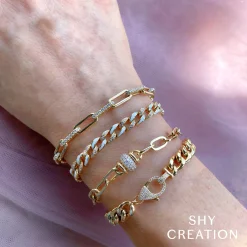 0.25CT DIAMOND LINK BRACELET