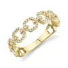 0.22CT DIAMOND LINK RING