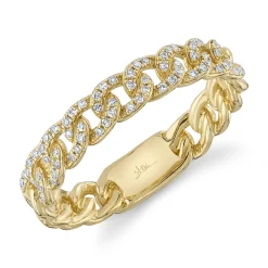 0.16CT DIAMOND LINK RING