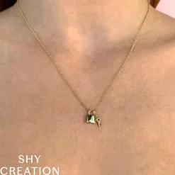 0.02CT DIAMOND LOCK & KEY NECKLACE