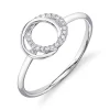 0.07CT DIAMOND LOVE KNOT CIRCLE RING