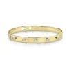 0.41CT DIAMOND MARQUISE BEZEL LATCH LOCK BANGLE